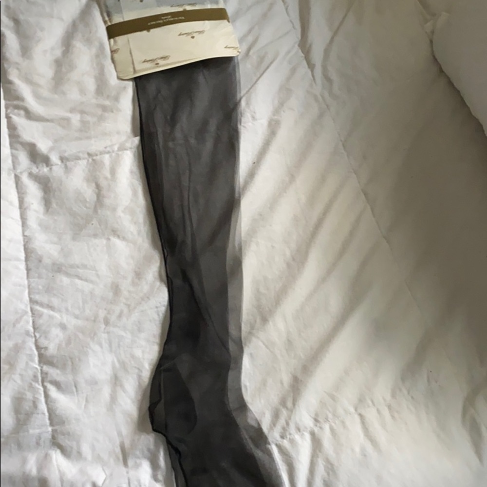 Victoria Secret black seamed hosiery